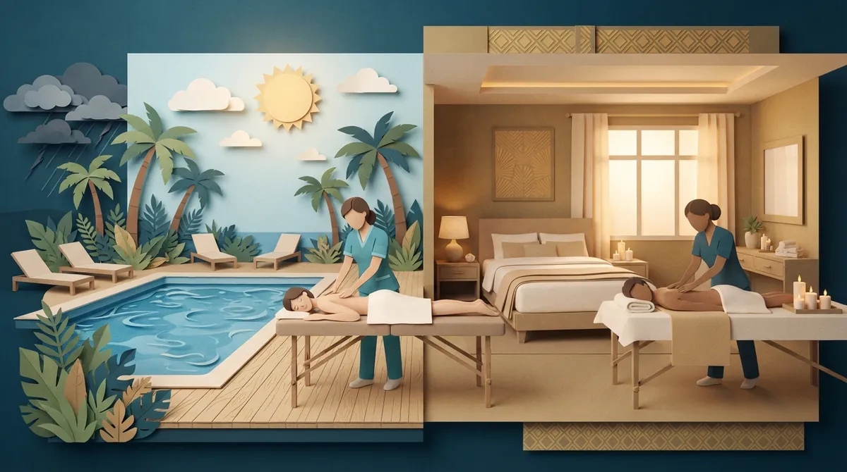 Poolside Massage Tampa vs. Hotel Room: Which Wins?